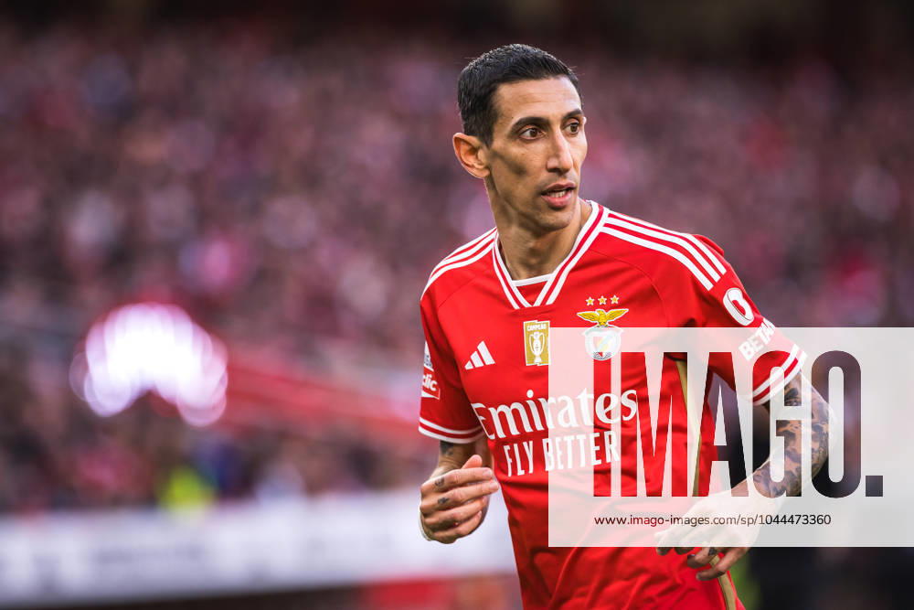 SL Benfica vs SC Braga in Lisbon, Portugal - 27 Apr 2024 Angel Di Maria of SL Benfica in action during the Liga Portugal Betclic match between SL Benfica and SC Braga at Estadio da Luz. (Final score: SL Benfica 3 - 1 SC Braga) Lisbon Portugal