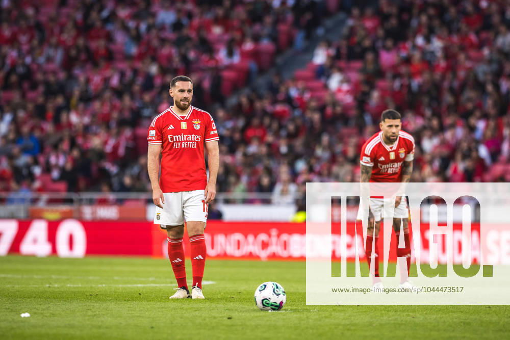 SL Benfica vs SC Braga in Lisbon, Portugal - 27 Apr 2024 Orkun Kokcu of SL Benfica in action during the Liga Portugal Betclic match between SL Benfica and SC Braga at Estadio da Luz. (Final score: SL Benfica 3 - 1 SC Braga) Lisbon Portugal