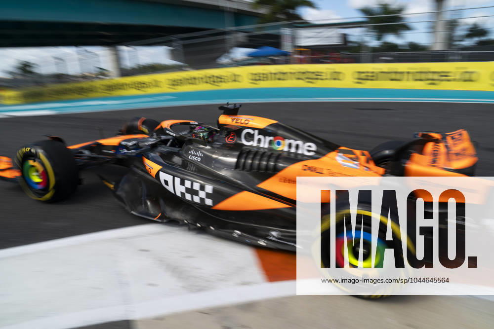Australian Formula One driver Oscar Piastri of McLaren F1 Team during the Formula One Miami Grand Prix at the Miami International Autodrome in Miami Gardens, Florida on Friday, May 3, 2024 MIA20240503431 GREGxNASH