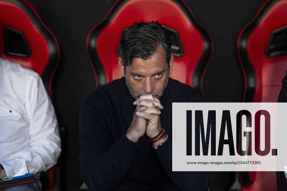 Quique Sanchez Flores, head coach of Sevilla FC, gestures during the Spanish league, LaLiga EA Sports, football match played between Sevilla FC and Granada CF at Ramon Sanchez-Pizjuan stadium on May 5, 2024, in Sevilla, Spain. Sevilla SPAIN - ZUMAa181 20240505_zaa_a181_179