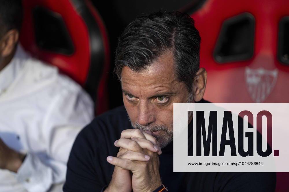 Quique Sanchez Flores, head coach of Sevilla FC, gestures during the Spanish league, LaLiga EA Sports, football match played between Sevilla FC and Granada CF at Ramon Sanchez-Pizjuan stadium on May 5, 2024, in Sevilla, Spain. Sevilla SPAIN - ZUMAa181 20240505_zaa_a181_173