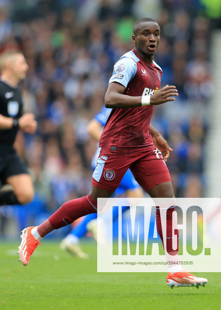 Brighton and Hove, England, 5th May 2024. Moussa Diaby of Aston Villa during the Premier League match at the AMEX Stadium, Brighton and Hove. Picture credit should read: Paul Terry Sportimage . SPI-3134-0050