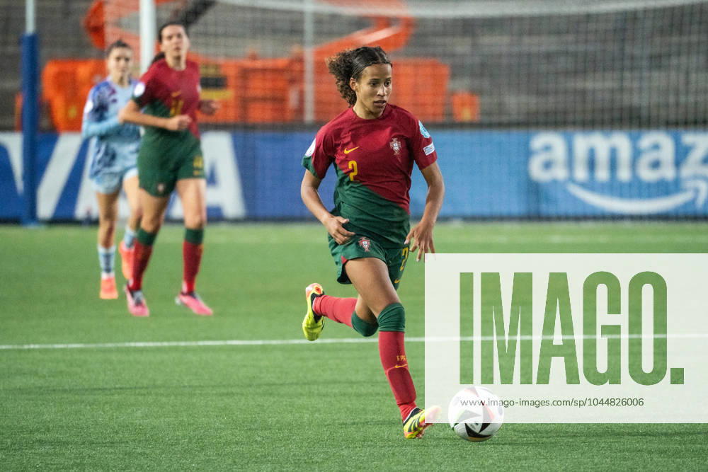Spain v Portugal, UEFA Womens Under-17 EURO Championship, football, Sweden, Malmo Malmoe, Sweden. 06th, May 2024. Iara Lobo (2) of Portugal seen during the UEFA Womens Under-17 EURO Championship match between Spain and Portugal at Malmö Idrottsplats in Malmö. Malmö Sweden