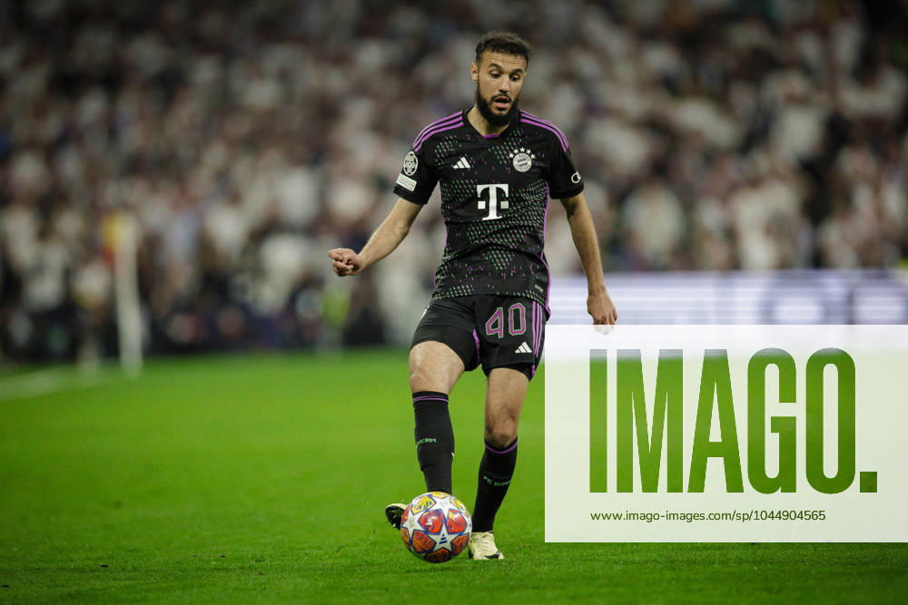 Noussair Mazraoui 40 FC Bayern Muenchen , Real Madrid vs FC Bayern Muenchen, Football, Champions League, Semifinal, 08 05 2024 Madrid Madrid Spain