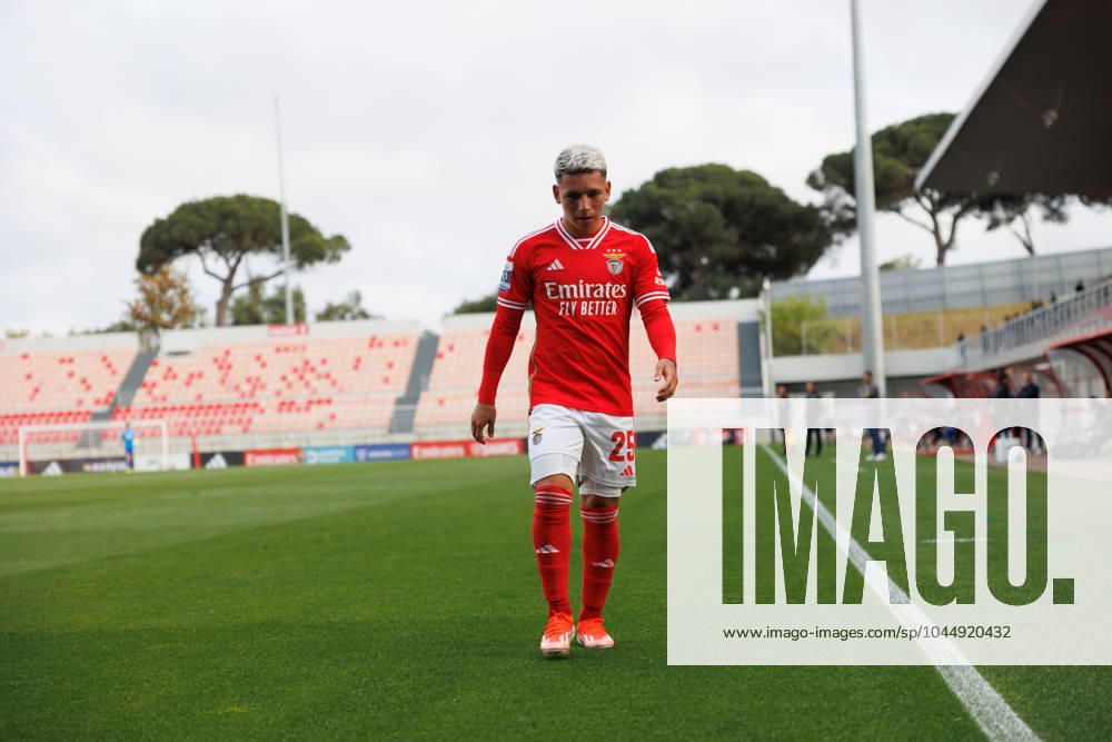 Gianluca Prestianni during Liga Portugal 2 game between SL Benfica B and Pacos De Ferreira at Benfica Campus, Seixal, Lisbon, Portugal. (Maciej Rogowski) Lisbon Benfica Campus Portugal