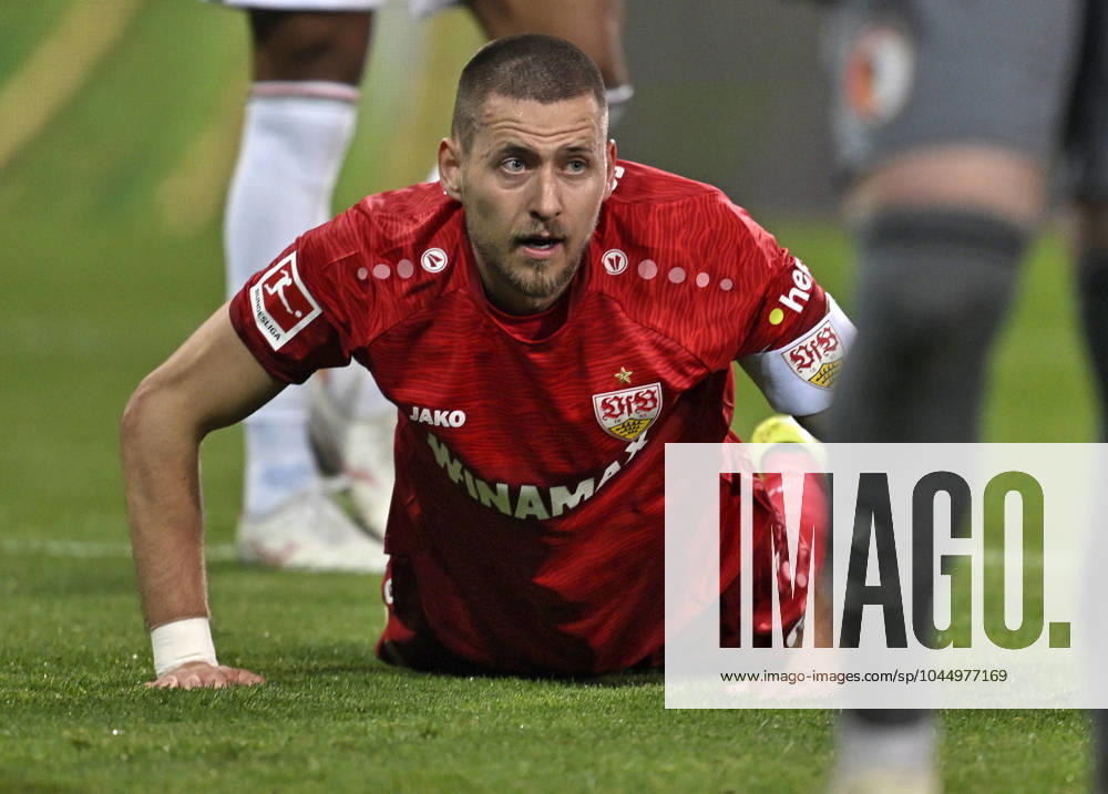 Soccer 1 Bundesliga 2023 2024, Matchday 33, FC Augsburg VfB Stuttgart, in the WWK Arena Augsburg, Waldemar Anton Stuttgart at the ground DFL and DFB regulations prohibit any use of photographs as image sequences and or quasi video