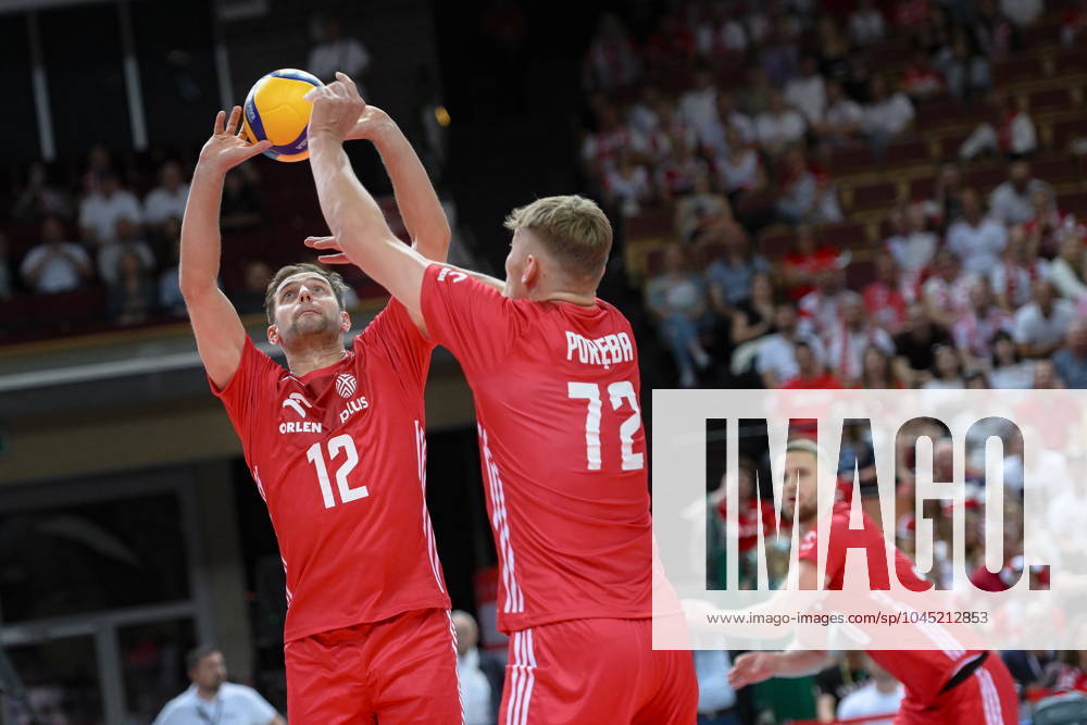 KATOWICE 15.05.2024 MECZ TOWARZYSKI SIATKOWKA: POLSKA - NIEMCY --- INTERNATIONAL VOLLEYBALL FRIENDLY MATCH: POLAND - GERMANY N Z GRZEGORZ LOMACZ MATEUSZ POREBA FOT. PAWEL PIOTROWSKI 400mm.pl NEWSPIX.PL --- Newspix.pl POLAND OUT! 20240515PAP005