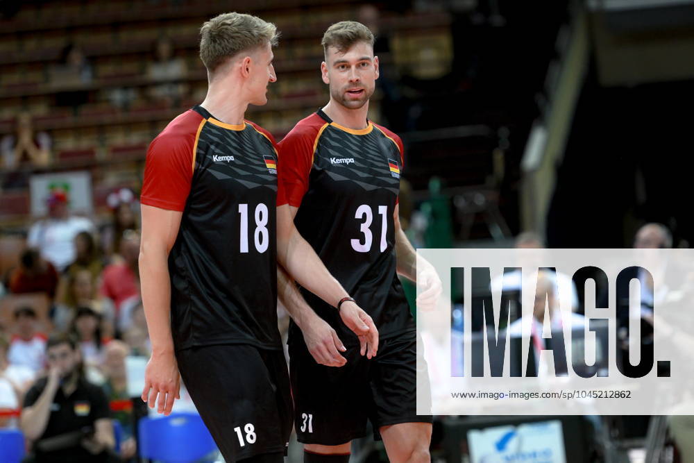 KATOWICE 15.05.2024 MECZ TOWARZYSKI SIATKOWKA: POLSKA - NIEMCY --- INTERNATIONAL VOLLEYBALL FRIENDLY MATCH: POLAND - GERMANY N Z FLORIAN KRAGE YAN BOHME FOT. PAWEL PIOTROWSKI 400mm.pl NEWSPIX.PL --- Newspix.pl POLAND OUT! 20240515PAP021