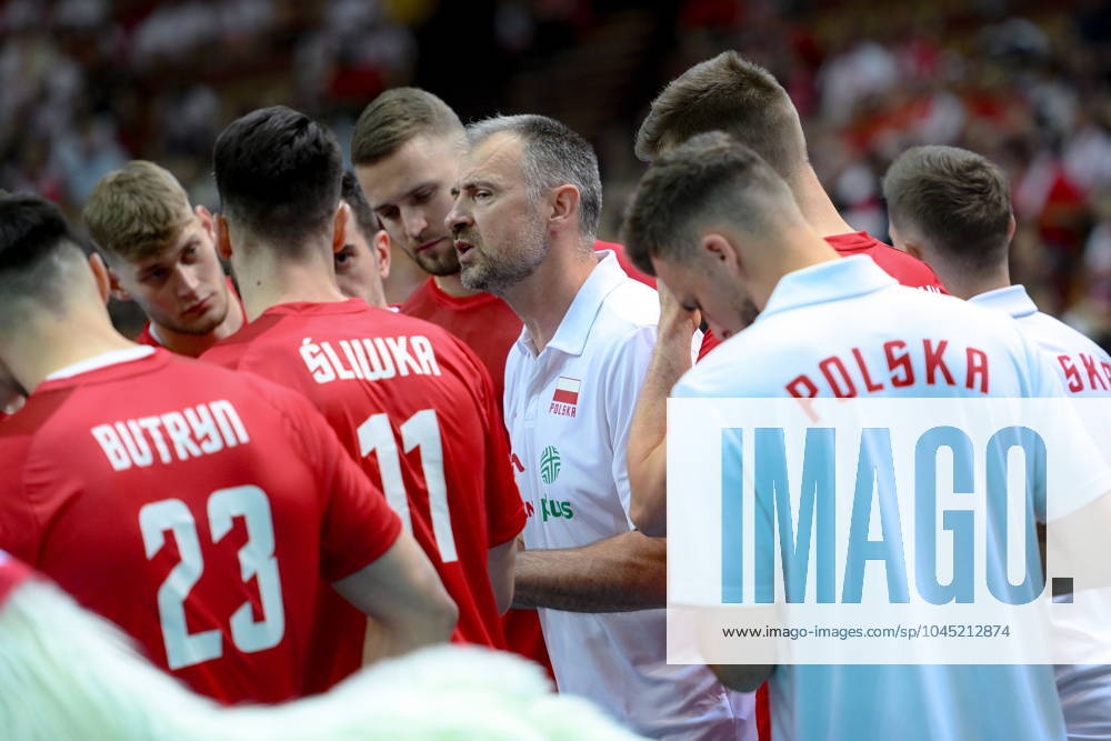 KATOWICE 15.05.2024 MECZ TOWARZYSKI SIATKOWKA: POLSKA - NIEMCY --- INTERNATIONAL VOLLEYBALL FRIENDLY MATCH: POLAND - GERMANY N Z REPREZENTACJA POLSKI POLISH VOLLEYBALL TEAM NIKOLA GRBIC FOT. PAWEL PIOTROWSKI 400mm.pl NEWSPIX.PL --- Newspix.pl POLAND OUT! 20240515PAP045