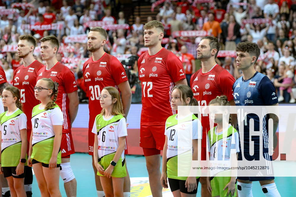 KATOWICE 15.05.2024 MECZ TOWARZYSKI SIATKOWKA: POLSKA - NIEMCY --- INTERNATIONAL VOLLEYBALL FRIENDLY MATCH: POLAND - GERMANY N Z REPREZENTACJA POLSKI POLISH VOLLEYBALL TEAM KAMIL SEMENIUK BARTLOMIEJ BOLADZ MATEUSZ POREBA GRZEGORZ LOMACZ KUBA HAWRYLUK FOT. PAWEL PIOTROWSKI 400mm.pl NEWSPIX.PL --- Newspix.pl POLAND OUT! 20240515PAP048