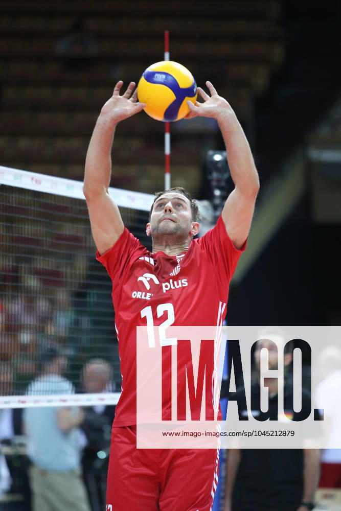 KATOWICE 15.05.2024 MECZ TOWARZYSKI REPREZENTACJI SIATKARZY: POLSKA - NIEMCY --- MENS VOLLEYBALL FRIENDLY MATCH POLAND - GERMANY IN KATOWICE GRZEGORZ LOMACZ FOT. ANNA KLEPACZKO FOTOPYK NEWSPIX.PL --- Newspix.pl POLAND OUT! 240515LUM107