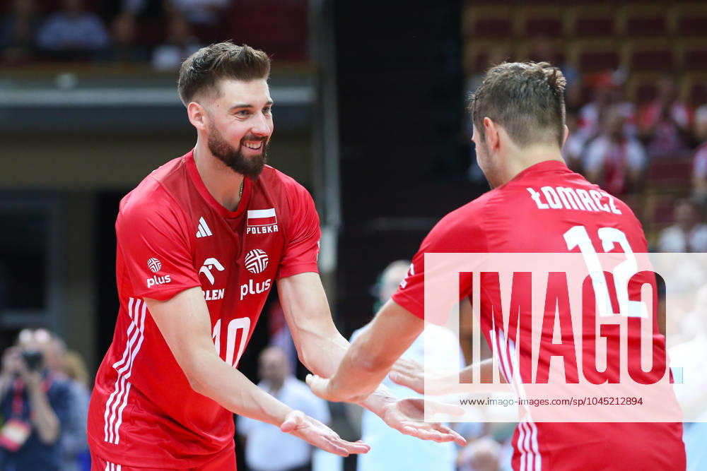 KATOWICE 15.05.2024 MECZ TOWARZYSKI REPREZENTACJI SIATKARZY: POLSKA - NIEMCY --- MENS VOLLEYBALL FRIENDLY MATCH POLAND - GERMANY IN KATOWICE KAMIL SEMENIUK GRZEGORZ LOMACZ FOT. ANNA KLEPACZKO FOTOPYK NEWSPIX.PL --- Newspix.pl POLAND OUT! 240515LUM118