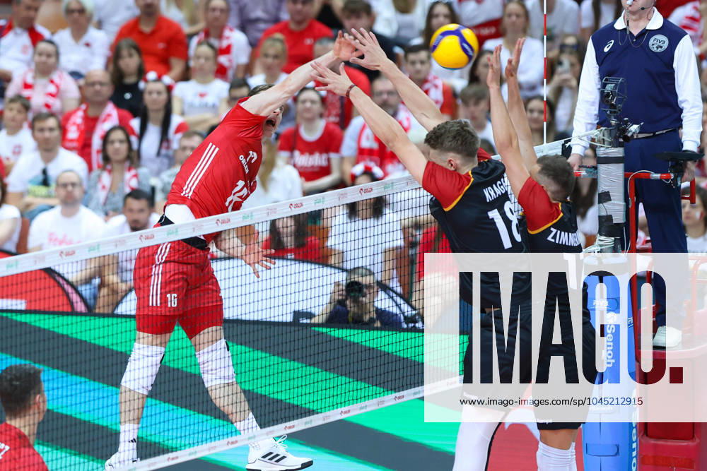 KATOWICE 15.05.2024 MECZ TOWARZYSKI REPREZENTACJI SIATKARZY: POLSKA - NIEMCY --- MENS VOLLEYBALL FRIENDLY MATCH POLAND - GERMANY IN KATOWICE KAMIL SEMENIUK FOT. ANNA KLEPACZKO FOTOPYK NEWSPIX.PL --- Newspix.pl POLAND OUT! 240515LUM147