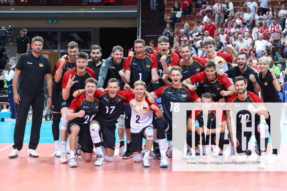 KATOWICE 15.05.2024 MECZ TOWARZYSKI REPREZENTACJI SIATKARZY: POLSKA - NIEMCY --- MENS VOLLEYBALL FRIENDLY MATCH POLAND - GERMANY IN KATOWICE REPREZENTACJA NIEMIEC TEAM GERMANY DEUTSCHMANNSCHAFT FOT. ANNA KLEPACZKO FOTOPYK NEWSPIX.PL --- Newspix.pl POLAND OUT! 240515LUM161