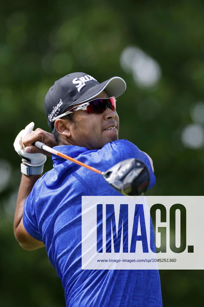 LOUISVILLE, KY - MAY 16: Hideki Matsuyama (JPN) plays a shot at the 18th hole during the first round of the 2024 PGA, Golf Herren Championship at Valhalla Golf Club on May 16, 2024 in Louisville, Kentucky. (Photo by Joe Robbins Icon Sportswire) GOLF: MAY 16 PGA Championship Icon573240516045