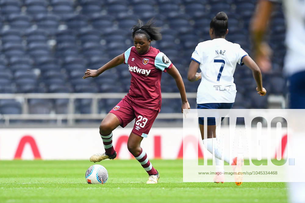 Tottenham Hotspur Women v West Ham United Women FA Women s Super League 18 05 2024. West Ham United Women defender Hawa Cissoko (23) on the ball during the FA Women s Super League match between Tottenham Hotspur Women and West Ham United Women at Tottenham Hotspur Stadium, London, United Kingdom on 18 May 2024. Editorial use only DataCo restrictions apply See www.football-dataco.com ,