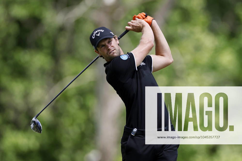 LOUISVILLE, KY - MAY 18: Thomas Detry (BEL) hits a drive at the fifth hole during the third round of the 2024 PGA, Golf Herren Championship at Valhalla Golf Club on May 18, 2024 in Louisville, Kentucky. (Photo by Joe Robbins Icon Sportswire) GOLF: MAY 18 PGA Championship Icon573240518009