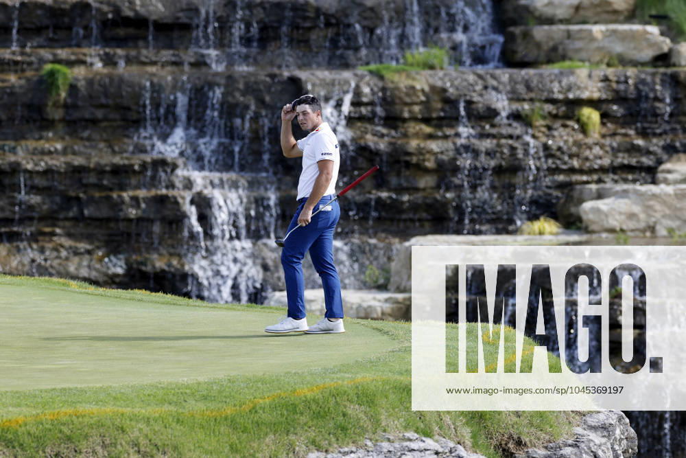 LOUISVILLE, KY - MAY 18: Viktor Hovland (NOR) looks on while waiting to putt at the 13th hole during the third round of the 2024 PGA, Golf Herren Championship at Valhalla Golf Club on May 18, 2024 in Louisville, Kentucky. (Photo by Joe Robbins Icon Sportswire) GOLF: MAY 18 PGA Championship Icon573240518034