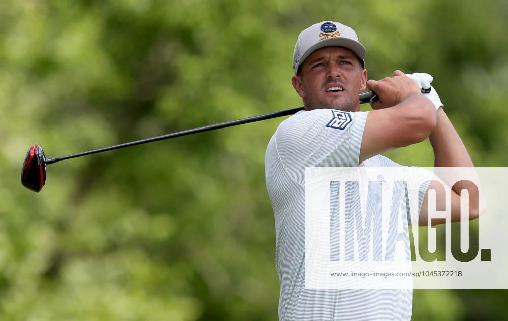Bryson DeChambeau hits hits a tee shot on the fifth hole during the third round of the 2024 PGA, Golf Herren Championship at Valhalla Golf Course on Saturday, May 18, 2024 in Louisville, Kentucky. KYP20240518037 JOHNxSOMMERSxII