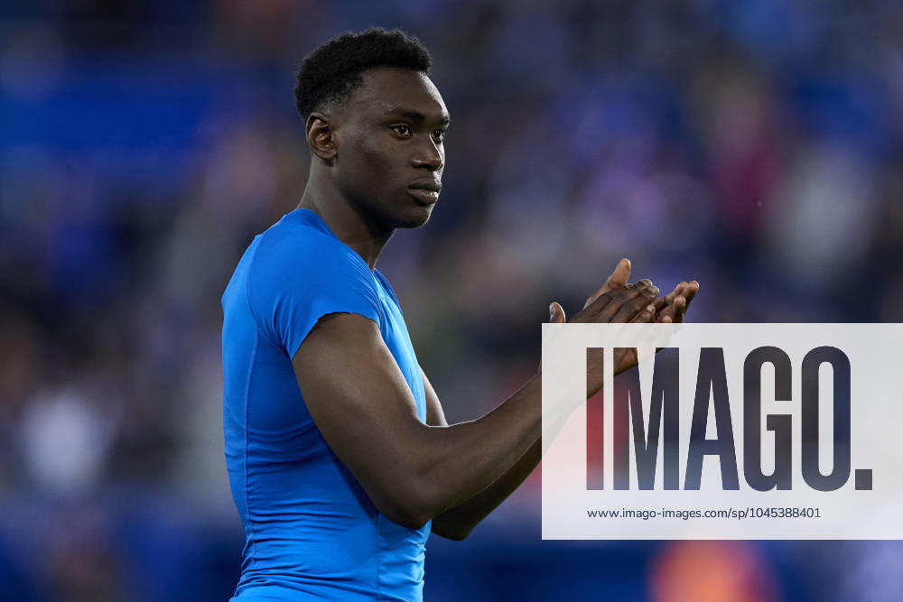 Deportivo Alaves v Getafe CF - LaLiga EA Sports Samu Omorodion of Deportivo Alaves reacts during the LaLiga EA Sports match between Deportivo Alaves and Getafe CF at Mendizorrotza on May 18, 2024, in Vitoria, Spain. Vitoria Mendizorrotza Basque Country Spain RL_ALVvGET_00078