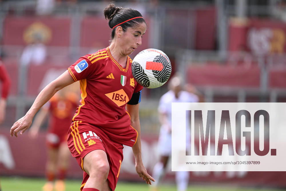 Claudia Ciccotti of A.S. Roma Women during the Day 28 of Women Serie A Playoffs between A.S. Roma Women vs A.C.F. Fiorentina on 19 May 2024 at the Tre Fontane Stadium in Rome, Italy.