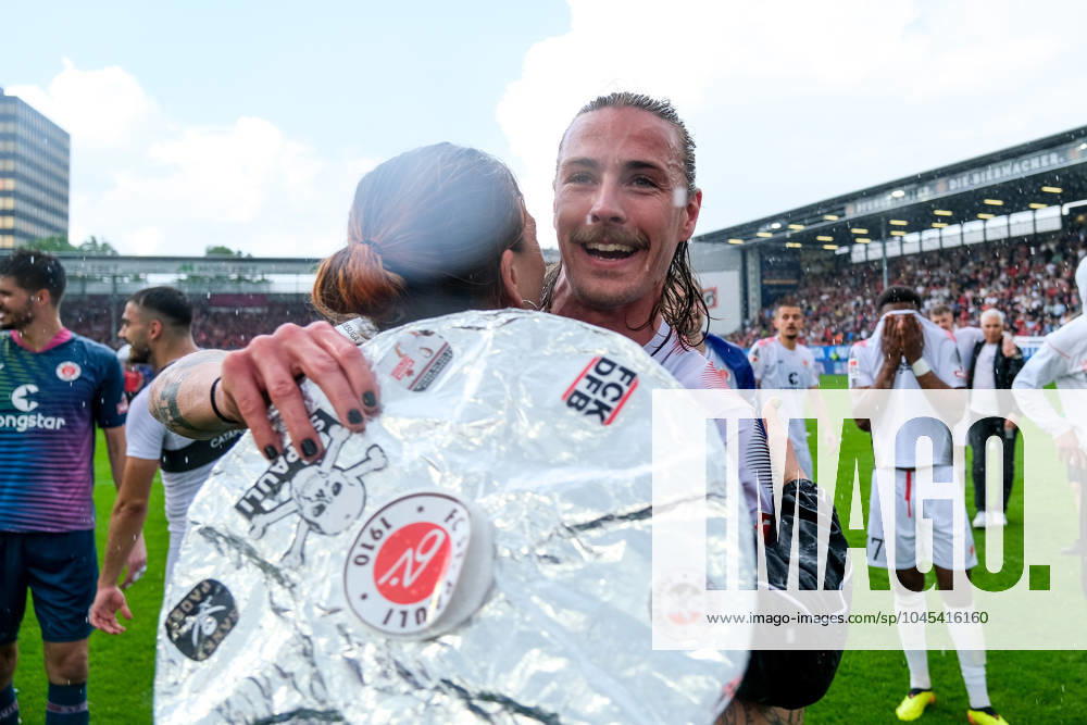 Jackson Irvine FC St Pauli, 07 celebrates after finishing first in 2 Bundesliga GER, SV Wehen Wiesbaden vs FC St Pauli, Football, 2 Bundesliga, Matchday 34, Season 2023 2024, 19 05 2024 DFL REGULATIONS PROHIBIT ANY USE OF PHOTOGRAPHS AS IMAGE SEQUENCES AND OR QUASI VIDEO GER, SV Wehen Wiesbaden vs FC St Pauli, Football, 2 Bundesliga, Matchday 34, Season 2023 2024, 19 05 2024 Wiesbaden