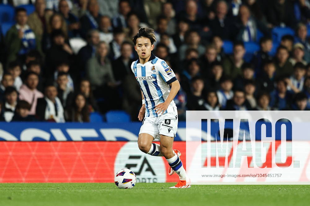 Takefusa Kubo (Sociedad), MAY 16, 2024 - Football Soccer : Spanish LaLiga EA Sports match between Real Sociedad 1-0 Valencia CF at the Reale Arena in San Sebastian, Spain. Noxthirdxpartyxsales (253465393)