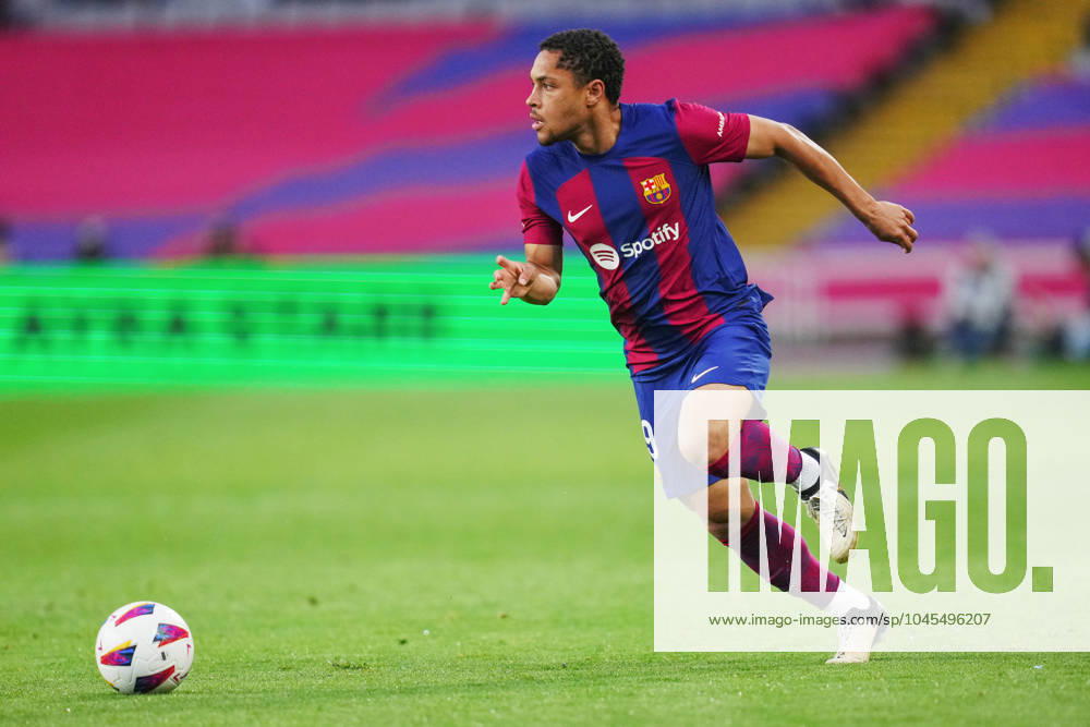 FC Barcelona, Barca Rayo Vallecano. La Liga EA Sports match. Date 37 Vitor Roque of FC Barcelona during the La Liga EA Sports match between FC Barcelona and Rayo Vallecano played at Lluis Companys Stadium on May 19, 2024 in Barcelona, Spain. kpng