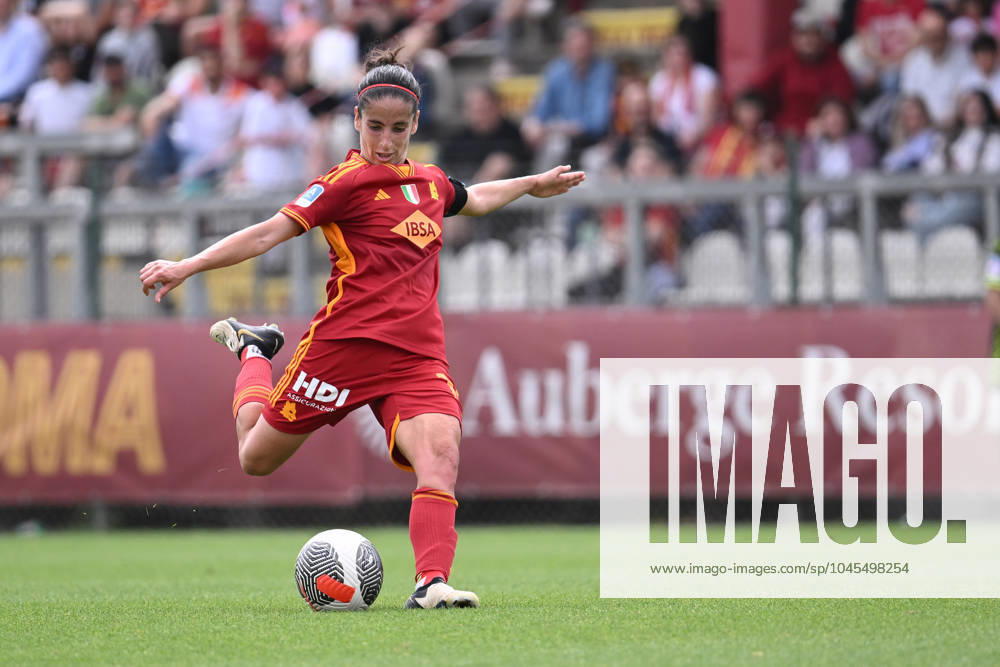 Claudia Ciccotti of A.S. Roma Women during the Day 28 of Women Serie A Playoffs between A.S. Roma Women vs A.C.F. Fiorentina on 19 May 2024 at the Tre Fontane Stadium in Rome, Italy.