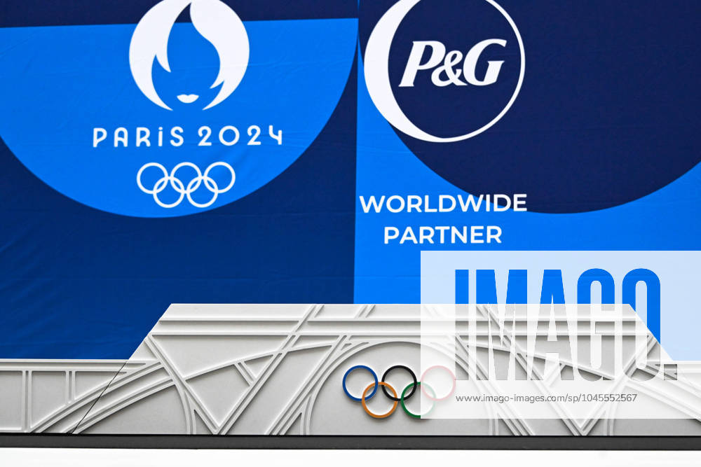 Illustration of podiums during the presentation of podiums Olympic and Paralympic Games at Le Pulse on May 23, 2024 in Saint Denis, France. ( Photo by federico pestellini panoramic ) - PARIS 2024 : Presentation des podiums des Jeux Olympiques et Paralympiques - Saint Denis - 23 05 2024 FedericoPestellini Panoramic