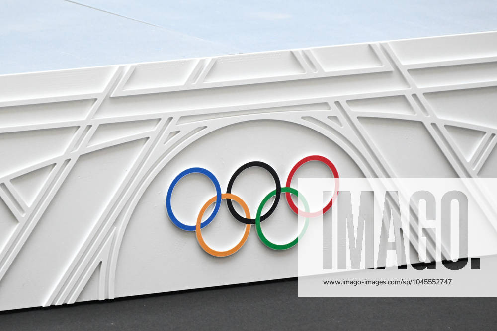 Illustration of podiums during the presentation of podiums Olympic and Paralympic Games at Le Pulse on May 23, 2024 in Saint Denis, France. ( Photo by federico pestellini panoramic ) - PARIS 2024 : Presentation des podiums des Jeux Olympiques et Paralympiques - Saint Denis - 23 05 2024 FedericoPestellini Panoramic