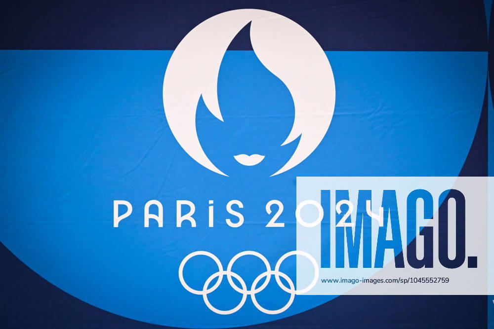 Illustration of Paris 2024 during the presentation of podiums Olympic and Paralympic Games at Le Pulse on May 23, 2024 in Saint Denis, France. ( Photo by federico pestellini panoramic ) - PARIS 2024 : Presentation des podiums des Jeux Olympiques et Paralympiques - Saint Denis - 23 05 2024 FedericoPestellini Panoramic