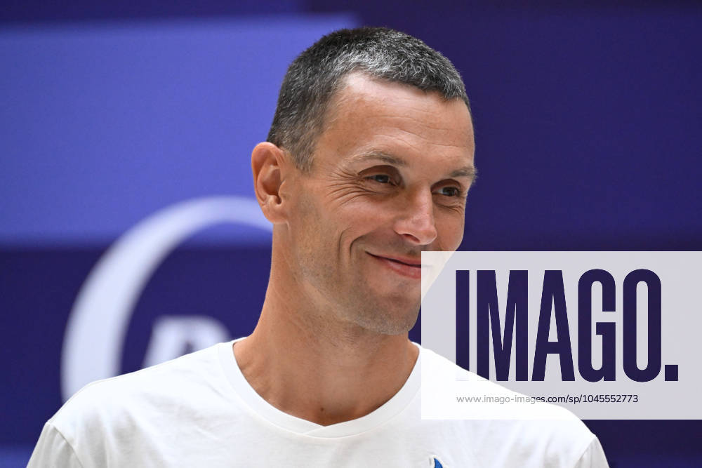 Alexis Hanquinquant ( France ) headshot during the presentation of podiums Olympic and Paralympic Games at Le Pulse on May 23, 2024 in Saint Denis, France. ( Photo by federico pestellini panoramic ) - PARIS 2024 : Presentation des podiums des Jeux Olympiques et Paralympiques - Saint Denis - 23 05 2024 FedericoPestellini Panoramic