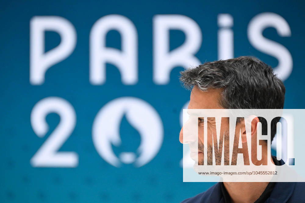 Tony Estanguet ( president JO 2024 ) during the presentation of podiums Olympic and Paralympic Games at Le Pulse on May 23, 2024 in Saint Denis, France. ( Photo by federico pestellini panoramic ) - PARIS 2024 : Presentation des podiums des Jeux Olympiques et Paralympiques - Saint Denis - 23 05 2024 FedericoPestellini Panoramic