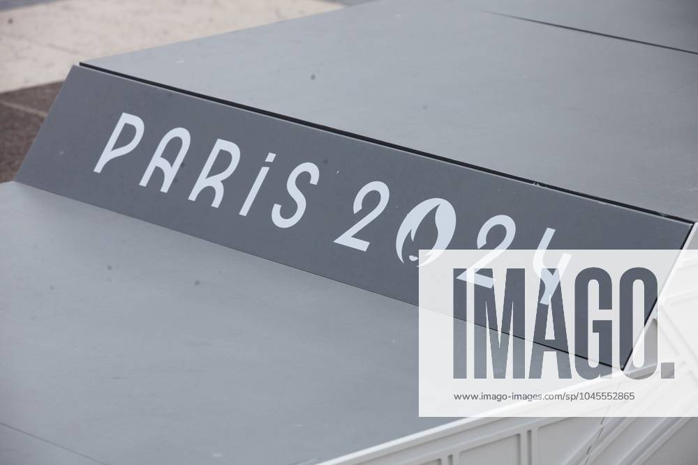 Presentation des Podiums Olymmpiques et Paralympiques Place du Trocadero a Paris JO: Les Podiums Olymmpiques et Paralympiques - 23 05 2024 JonathanRebboah Panoramic