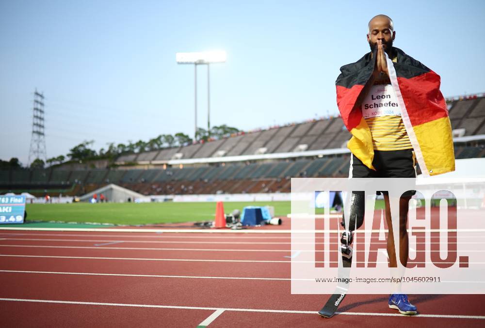 Kobe 2024 Para Athletics World Championships Day 9 KOBE, JAPAN May 25 Leon Schäfer of Germany wins gold in men s 100m final in class T63 at the Kobe 2024 Para Athletics World Championships at Kobe Universiade Memorial Stadium on May 25, 2024 in Kobe, Japan Photo by Marcus Hartmann Beautiful Sports
