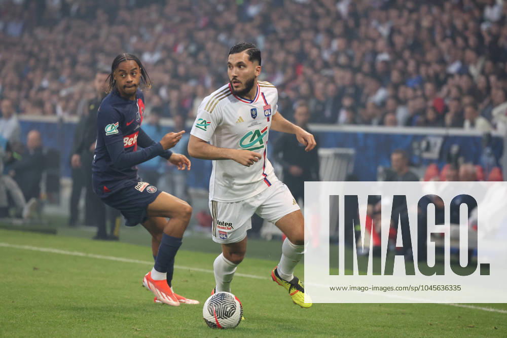 Rayan CHERKI (Lyon) lors du match Olympique Lyonnais vs Paris Saint-Germain, Finale Coupe de France, Decathlon Arena stade Pierre Mauroy, le 25 mai 2024 FOOTBALL : Olympique Lyonnais vs Paris Saint-Germain - Finale Coupe de France 25 05 2024 LaurentSanson Panoramic