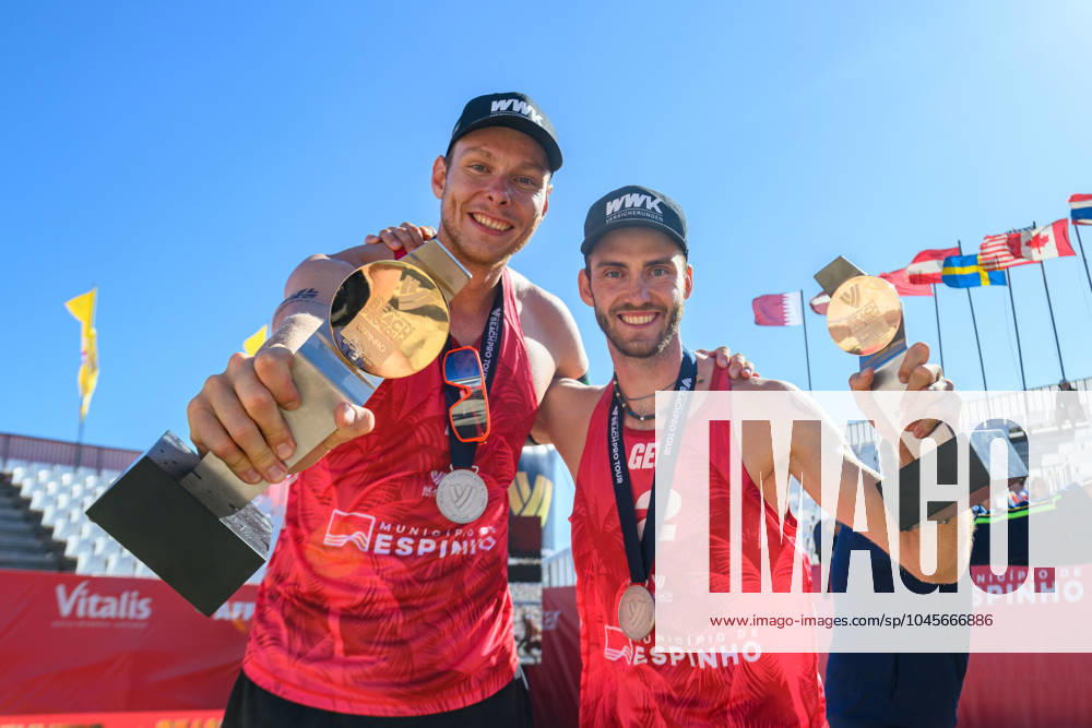 Beach Pro Tour Elite 16 Espinho, Portugal, 26 05 2024 Nils Ehlers GER , Clemens Wickler GER Beach Pro Tour Elite 16 Espinho, Espinho on 26 05 2024