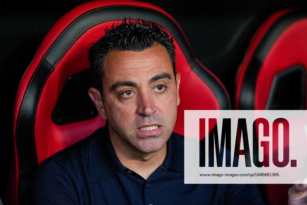 Xavi Hernandez, head coach of FC Barcelona, Barca looks on during the Spanish league, LaLiga EA Sports, football match played between Sevilla FC and FC Barcelona at Ramon Sanchez-Pizjuan stadium on May 26, 2024, in Sevilla, Spain. Sevilla SPAIN - ZUMAa181 20240526_zaa_a181_092