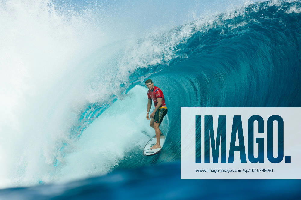 SURFING WSL TAHITI PRO, A supplied image of John John Florence of Hawaii surfs in Heat 3 of the Quarterfinals during the SHISEIDO Tahiti Pro at Teahupo o, Tahiti, Friday, May 31, 2024, ( NO ARCHIVING, , NO USE IN BOOKS WITHOUT CONSENT TAHITI