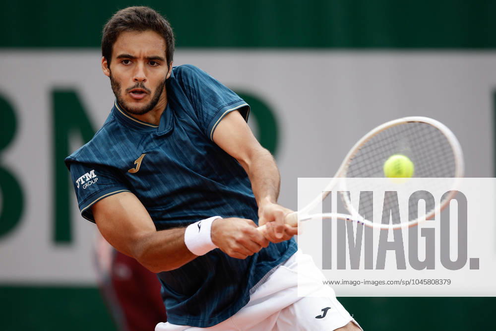 Tennis, French Open 2024 Roland Garros, FRA, picture from left Francisco Cabral Portugal plays a backhand