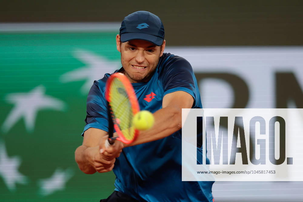 Tennis, French Open 2024 Roland Garros, FRA, picture from left Pavel Kotov plays a backhand