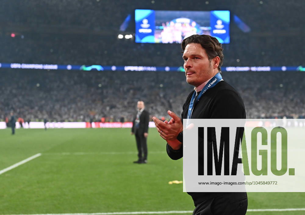 Football UEFA Champions League Final 2024, Borussia Dortmund Real Madrid,, v l Coach Edin Terzic Borussia Dortmund thanks fans disappointed, disappointed looking, dissapointed London