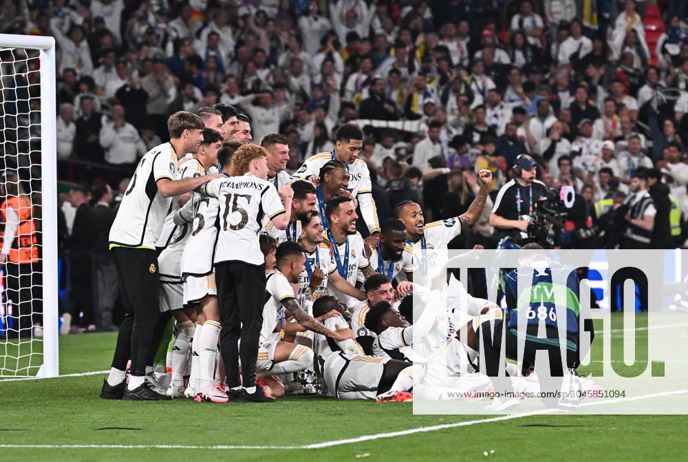 Football UEFA Champions League Final 2024, Borussia Dortmund Real Madrid,, v l group photo real London