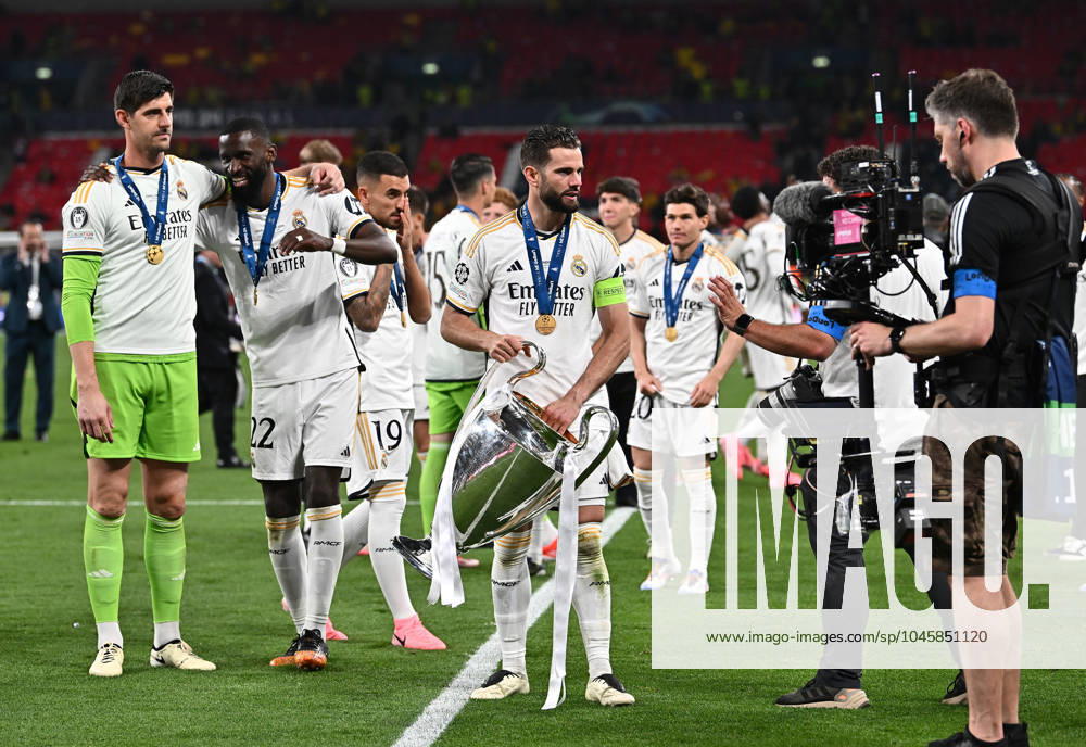 Football UEFA Champions League Final 2024, Borussia Dortmund Real Madrid,, v l Nacho Real Madrid with the cup London