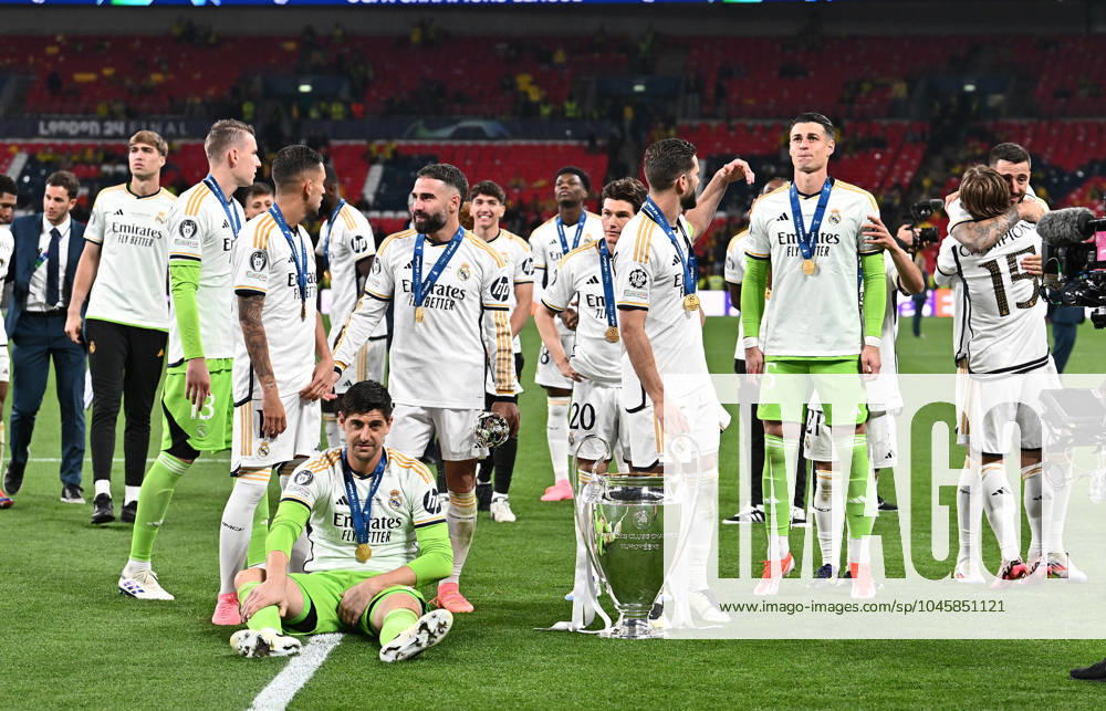 Football UEFA Champions League Final 2024, Borussia Dortmund Real Madrid,, v l Nacho Real Madrid with the cup London