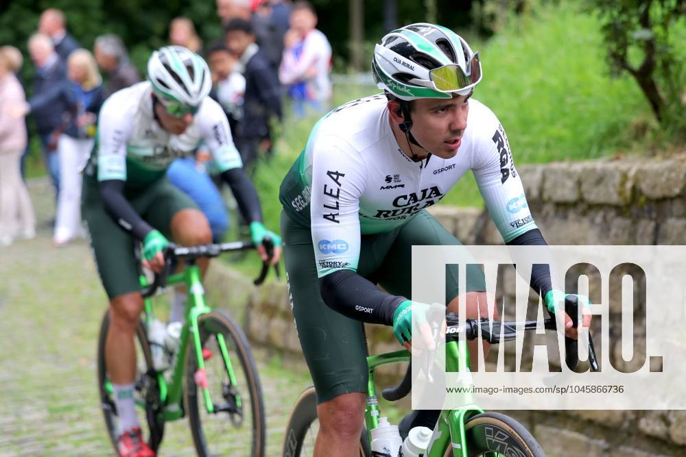 Brussels Cycling Classic 2024 BRUSSELS, BELGIUM - JUNE 02 : Leitao Iuri (POR) of Caja Rural - Seguros RGA pictured during the 104th Brussels Cycling Classic UCI Pro series cycling race with start and finish in Brussels on June 02, 2024 in Brussels, Belgium, 02 06 2024 ( Motordriver Pieter Vanherzele & Brussels Belgium