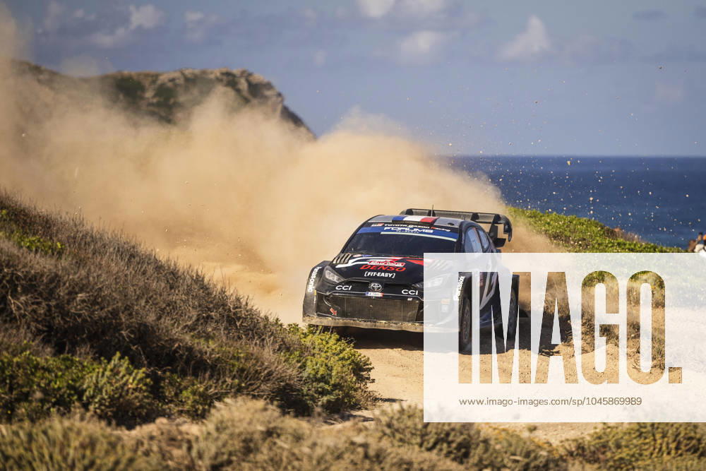 17 OGIER Sebastien, LANDAIS Vincent, Toyota GR Yaris Rally1, action during the Rally Italia Sardegna 2024, 6th round of the 2024 WRC, Motorsport Rallye, WM World Rally Car Championship, from May 30 to June 2, 2024 at Alghero, Sardegna - AUTO - WRC - RALLY ITALIA SARDEGNA 2024 DPPI Panoramic RPPA_2024_06_SARDEGNA_991