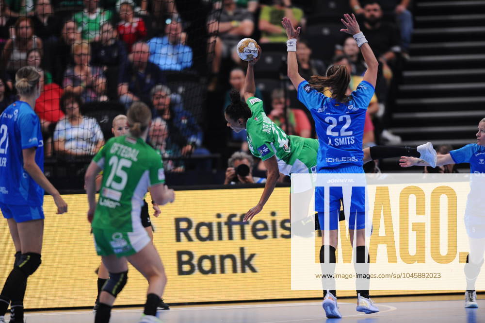 NZE MINKO ESTELLE of Gyori Audi ETO KC on the final between Gyori Audi ETO KC and SG BBM Bietigheim on the second day of the EHF Champions league Final4 Woman in Budapest on the 2nd of July. Budapest Hungary - ZUMAs291 20240602_zip_s291_035