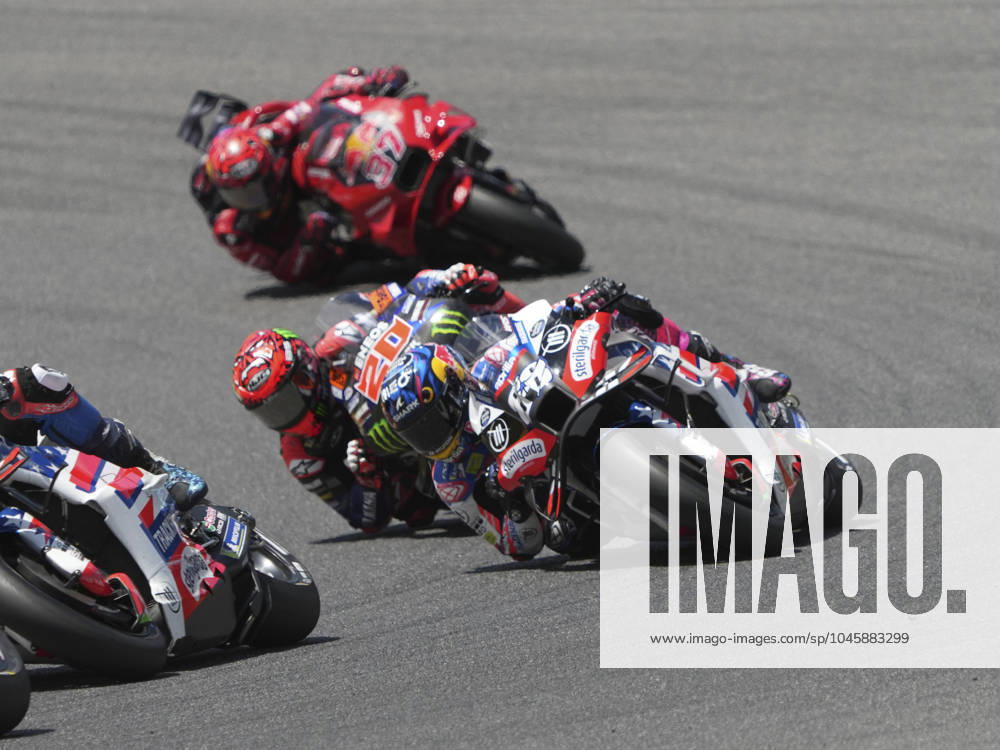 MotoGP Of Italy - Race Miguel Oliveira (Por-Aprilia Racing) and Fabio Quartararo (Fra-Monster Yamaha Team) are racing during the MotoGP Brembo Italian Grand Prix at the Mugello Circuit on June 2, 2024, in Scarperia, Italy. Mugello ITA Italy